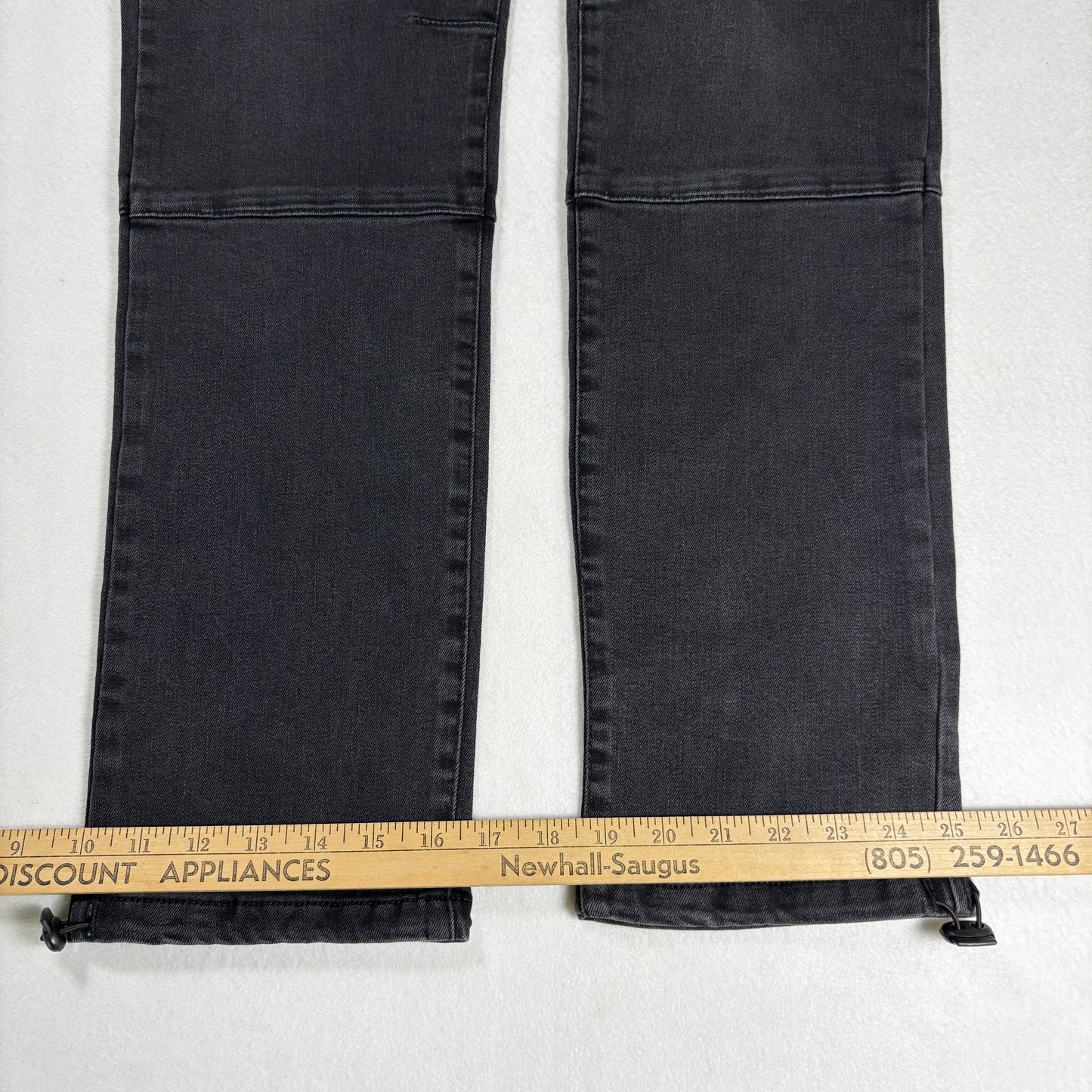 NWT Fidels Mens Cargo Jeans Sz S Black Baggy Streetwear Y2K 90s Grunge Denim