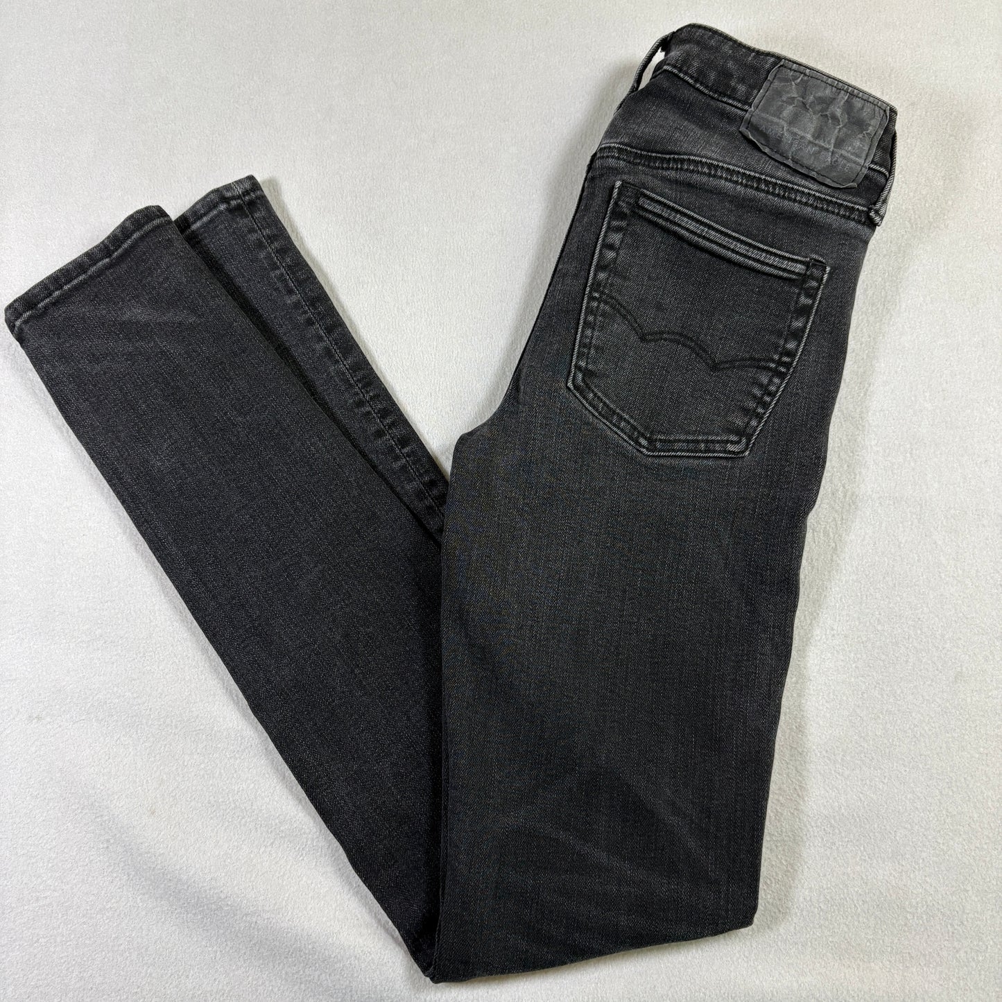 American Eagle Mens Jeans 28x28 Black Next Level Flex Slim Fit Denim Y2K Grunge