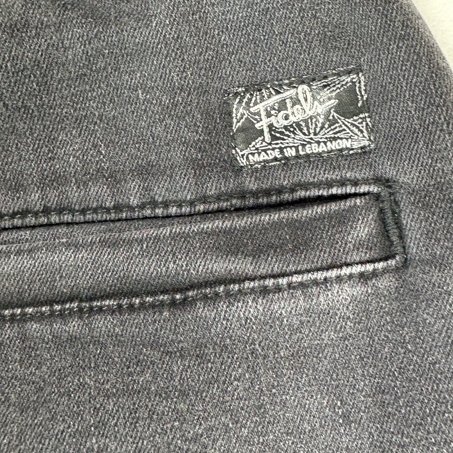 NWT Fidels Mens Cargo Jeans Sz S Black Baggy Streetwear Y2K 90s Grunge Denim