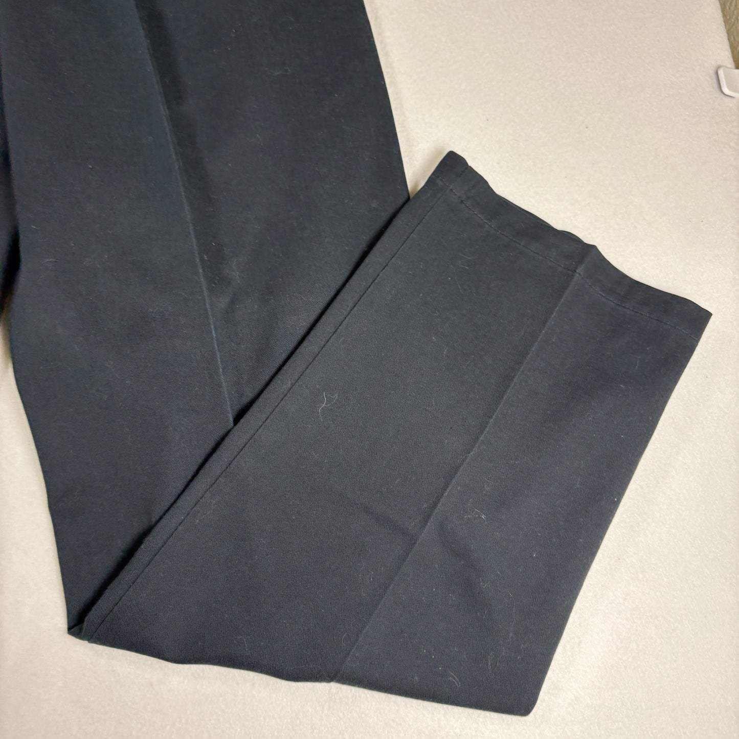 Dockers Mens Pants W36 L34 Black Pleated Twill Classic Fit Made USA Vintage