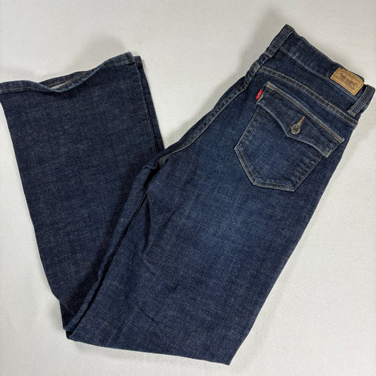 Levis Womens Jeans Size 10 Medium Dark Wash Denim Straight Y2K Vintage 90s