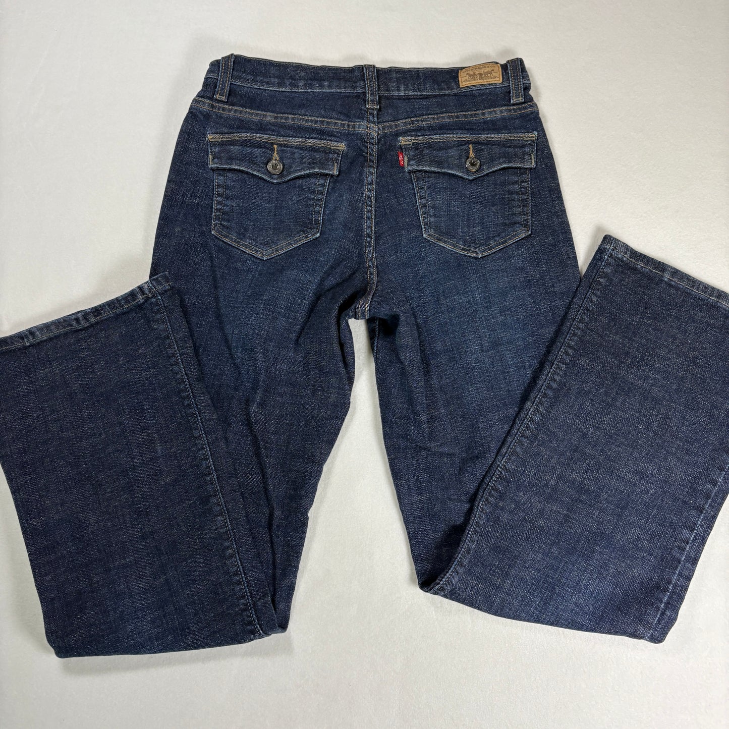 Levis Womens Jeans Size 10 Medium Dark Wash Denim Straight Y2K Vintage 90s