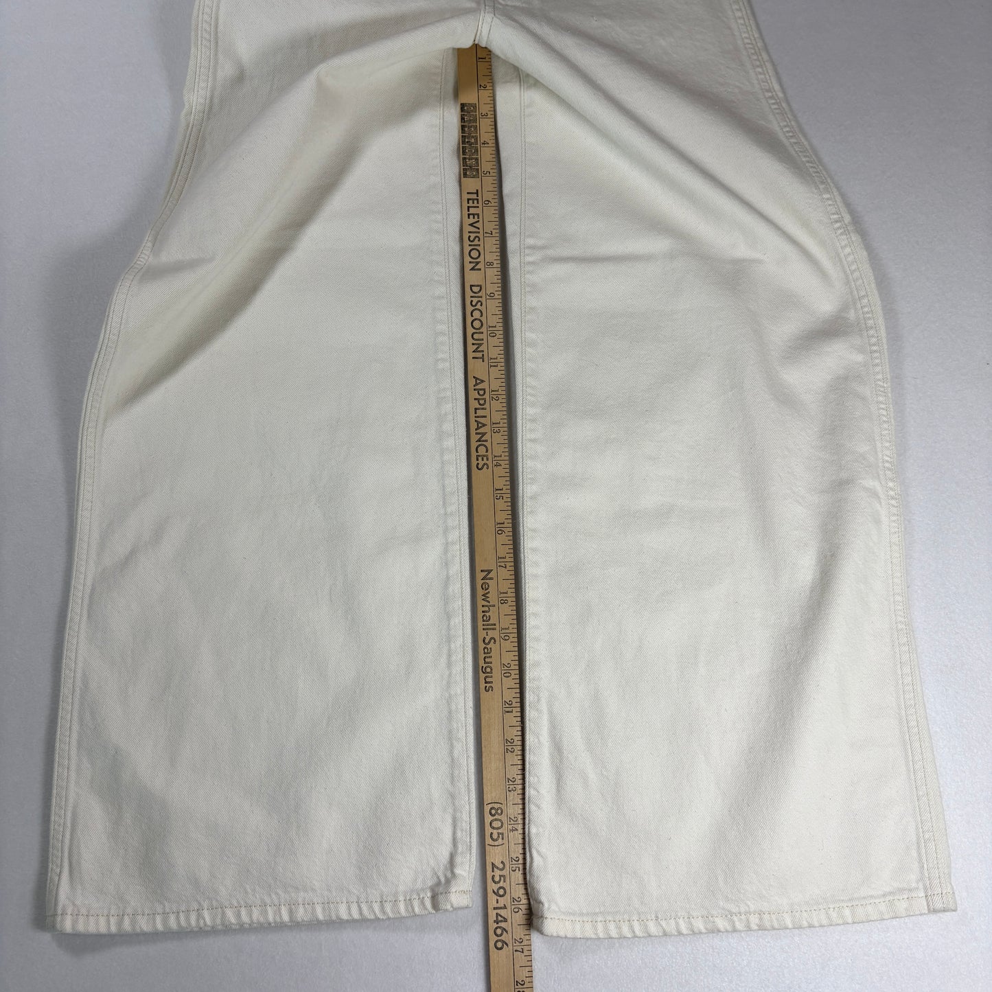 Wrangler Womens Jeans Sz 25 White High Rise Wide Leg Hemp Blend Y2K 90s Vintage