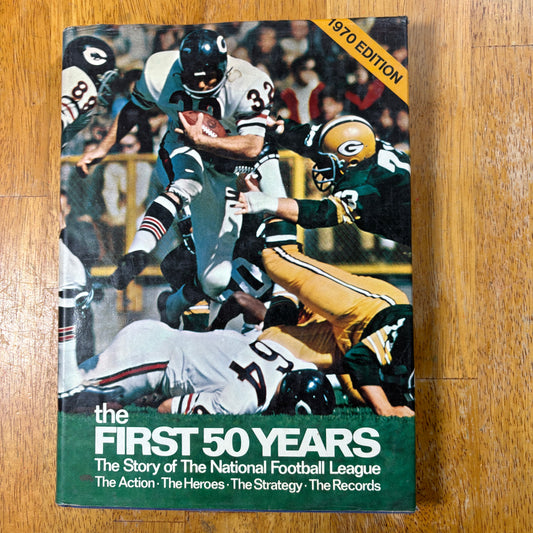 The First 50 Years NFL 1970 Edition History Book Vintage Football Photos Records
