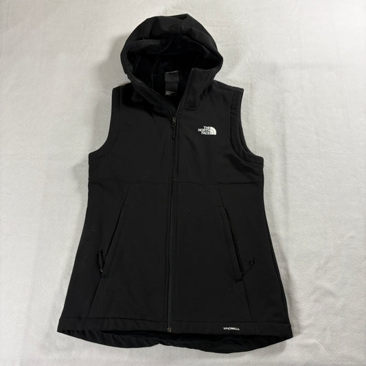 The North Face WindWall Vest Womens Small Black Softshell Hooded Outdoor