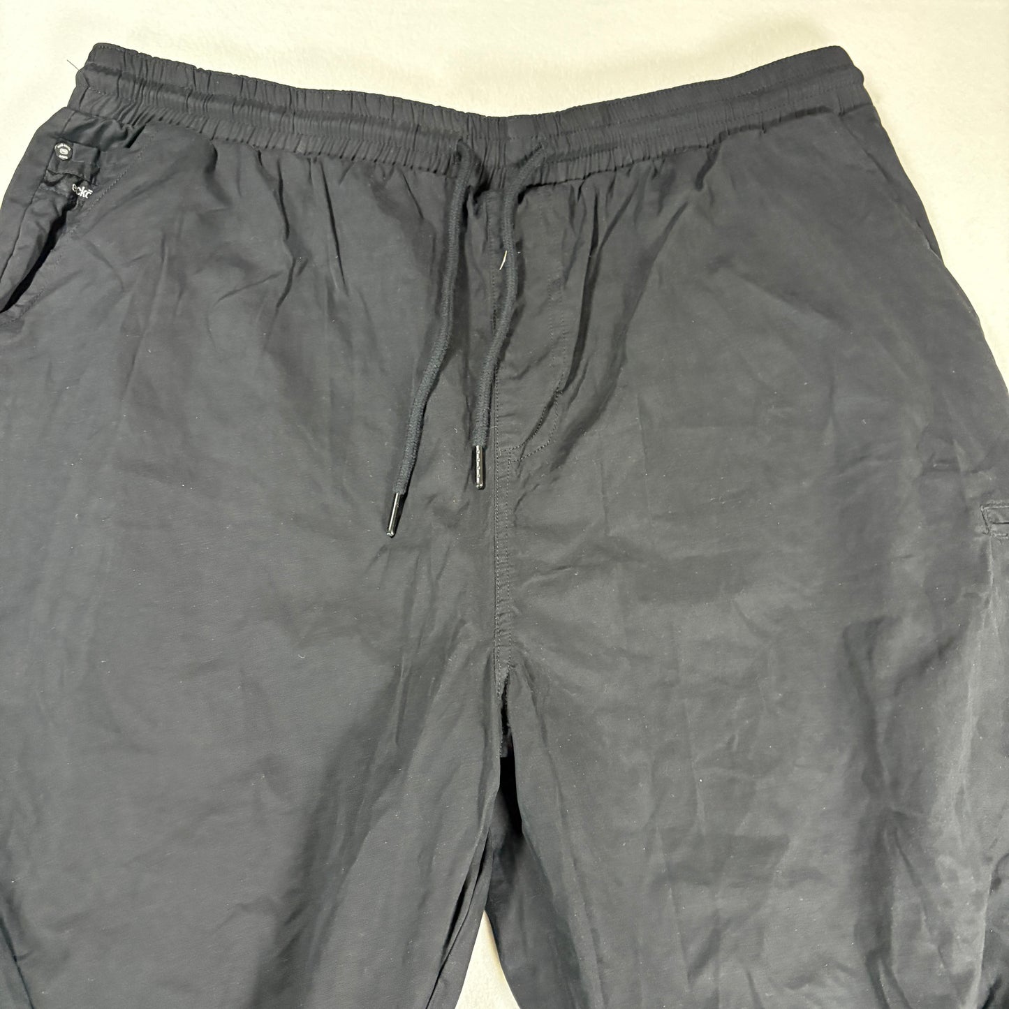 Ecko Unltd Mens Pants Sz 38 Black Nylon Joggers Streetwear Y2K 90s Hip Hop VTG