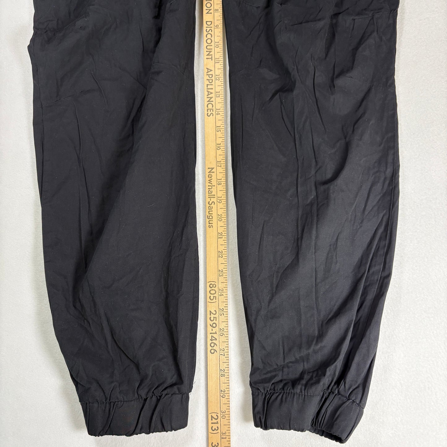 Ecko Unltd Mens Pants Sz 38 Black Nylon Joggers Streetwear Y2K 90s Hip Hop VTG