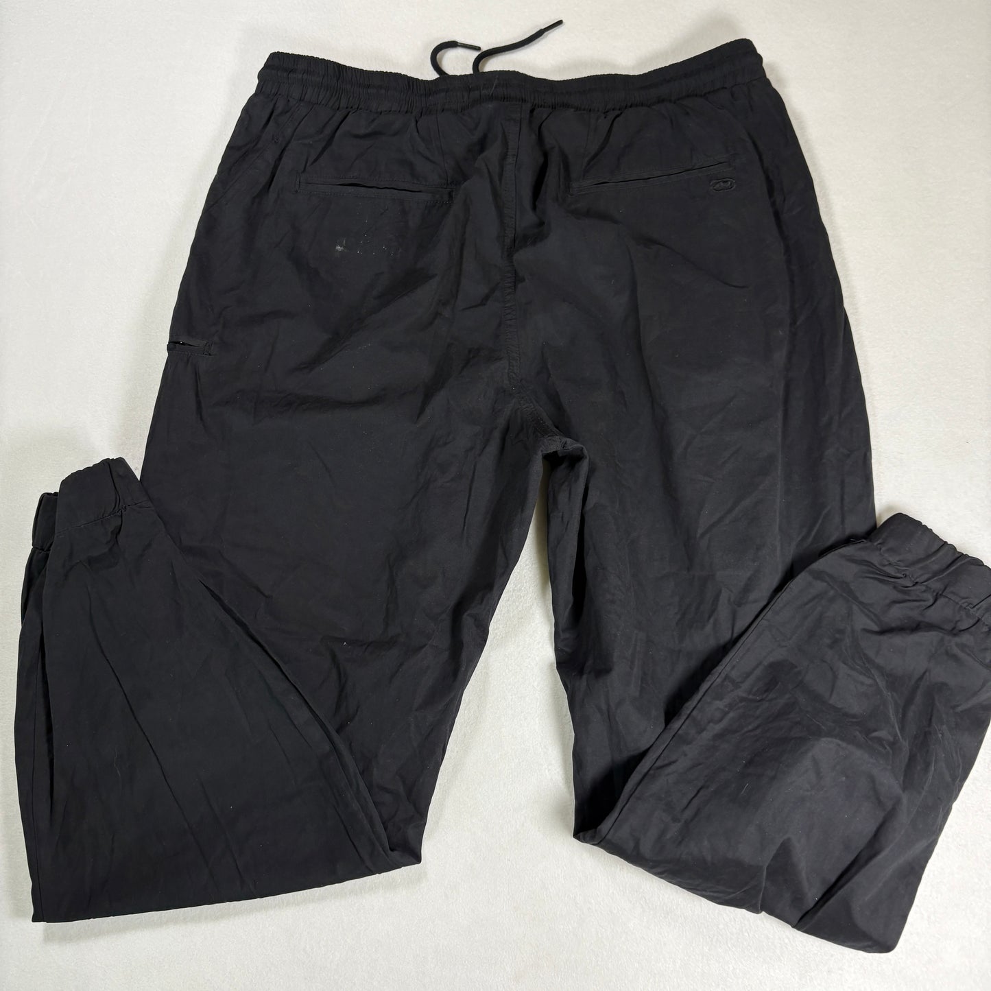 Ecko Unltd Mens Pants Sz 38 Black Nylon Joggers Streetwear Y2K 90s Hip Hop VTG