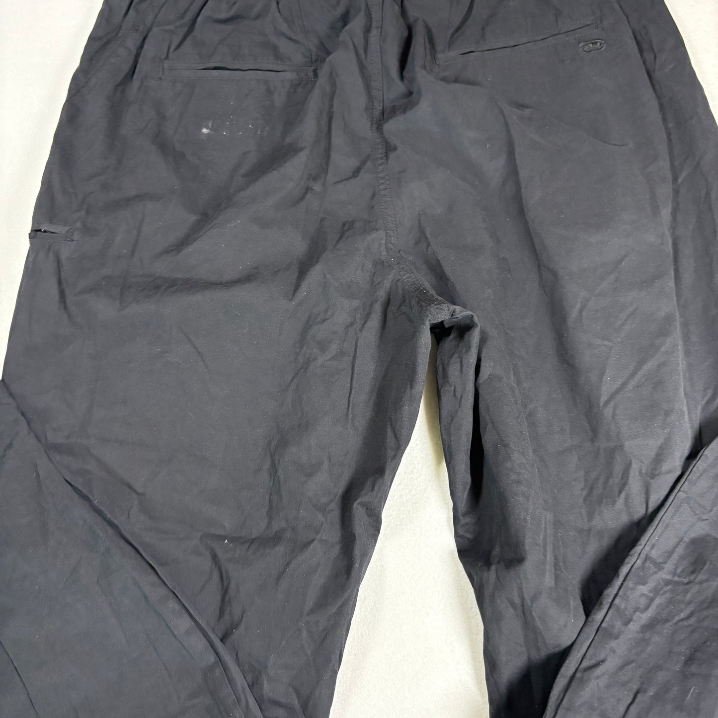 Ecko Unltd Mens Pants Sz 38 Black Nylon Joggers Streetwear Y2K 90s Hip Hop VTG