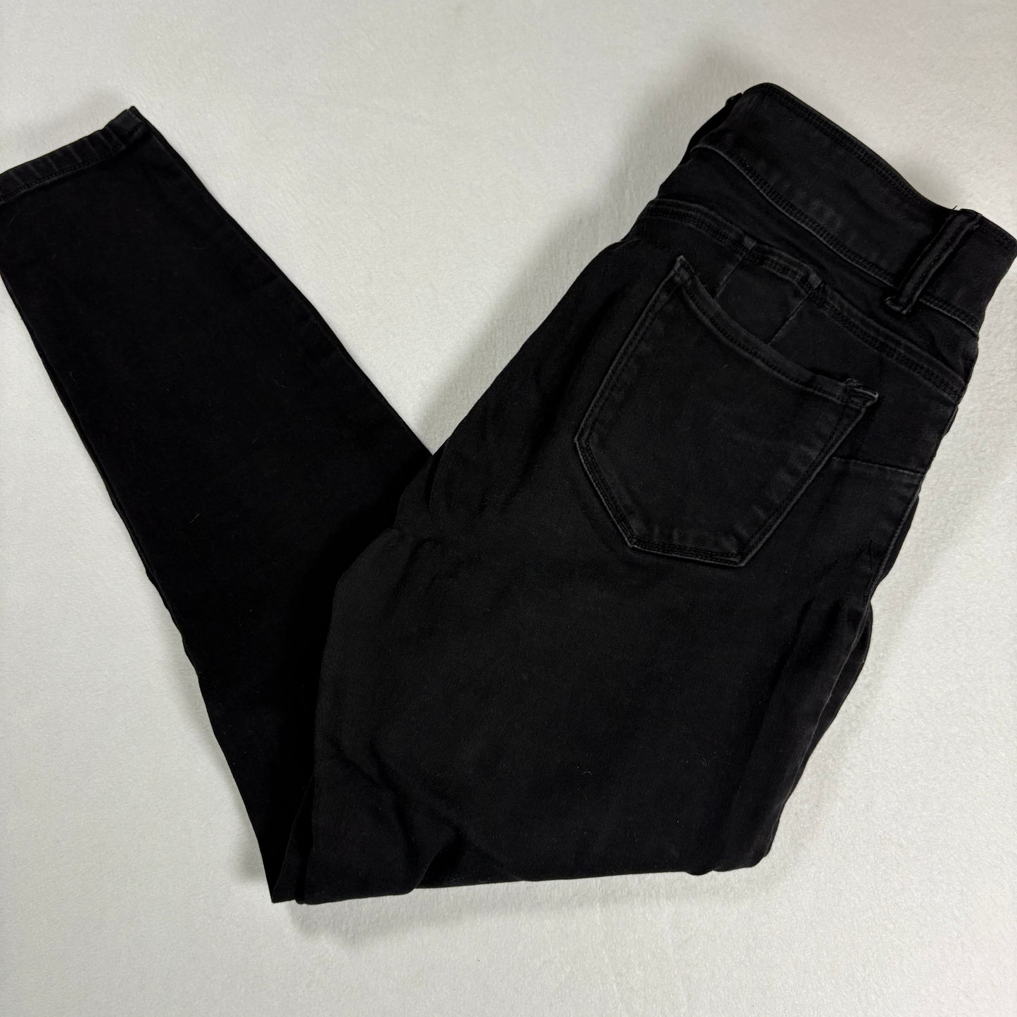 Blue Savin Womens Jeans Sz 13/31 Black High Rise Skinny Stretch Denim Y2K Vintage