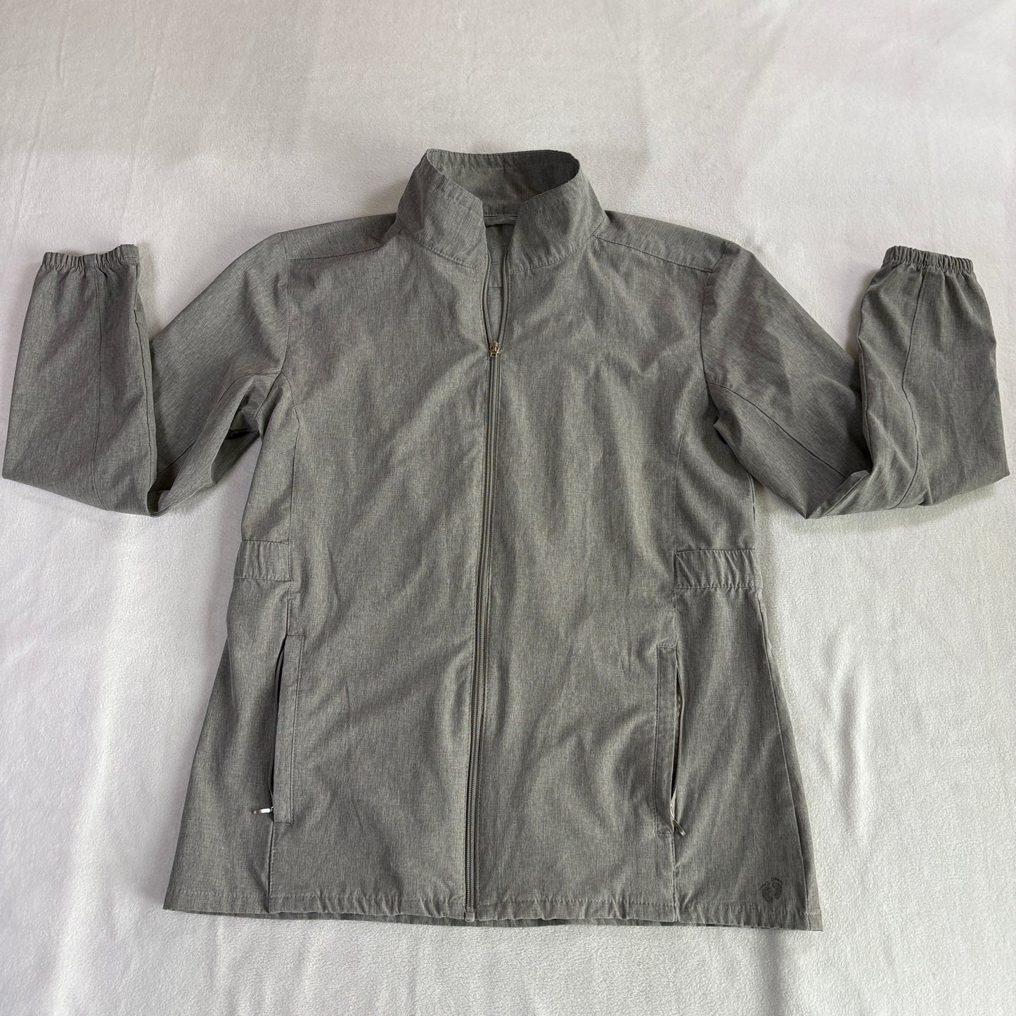 Lightweight Zip Jacket UPF 50+ Outdoor Hang Ten Gray Size M Fits Like X
