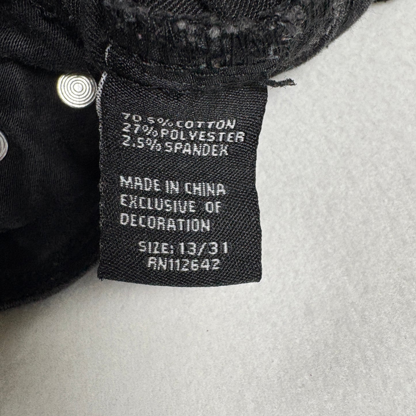 Blue Savin Womens Jeans Sz 13/31 Black High Rise Skinny Stretch Denim Y2K Vintage