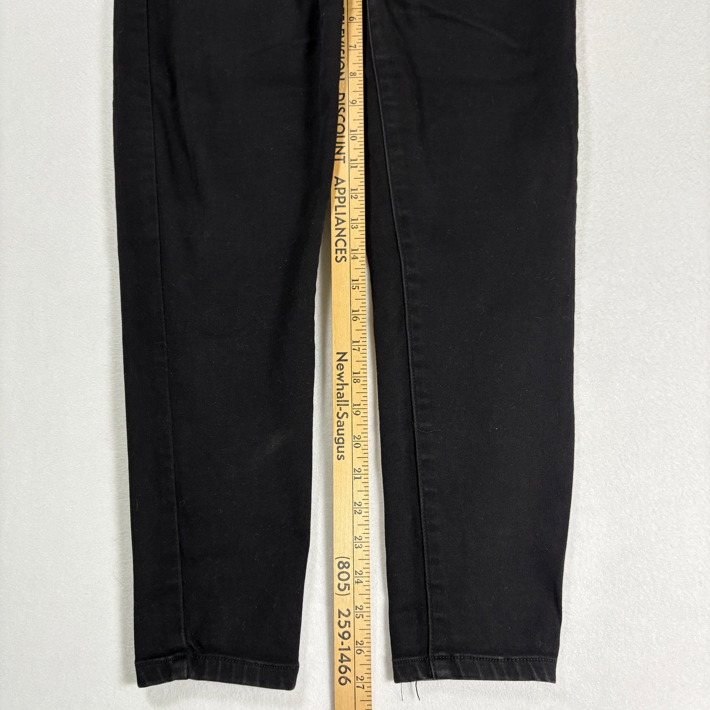 Blue Savin Womens Jeans Sz 13/31 Black High Rise Skinny Stretch Denim Y2K Vintage