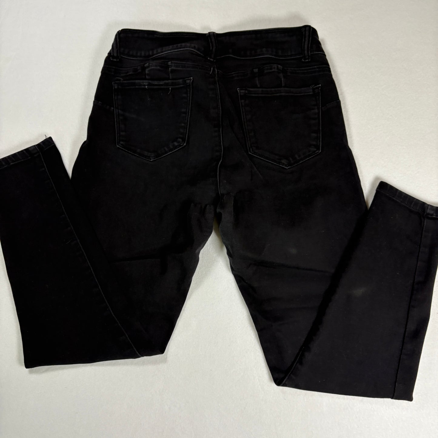 Blue Savin Womens Jeans Sz 13/31 Black High Rise Skinny Stretch Denim Y2K Vintage