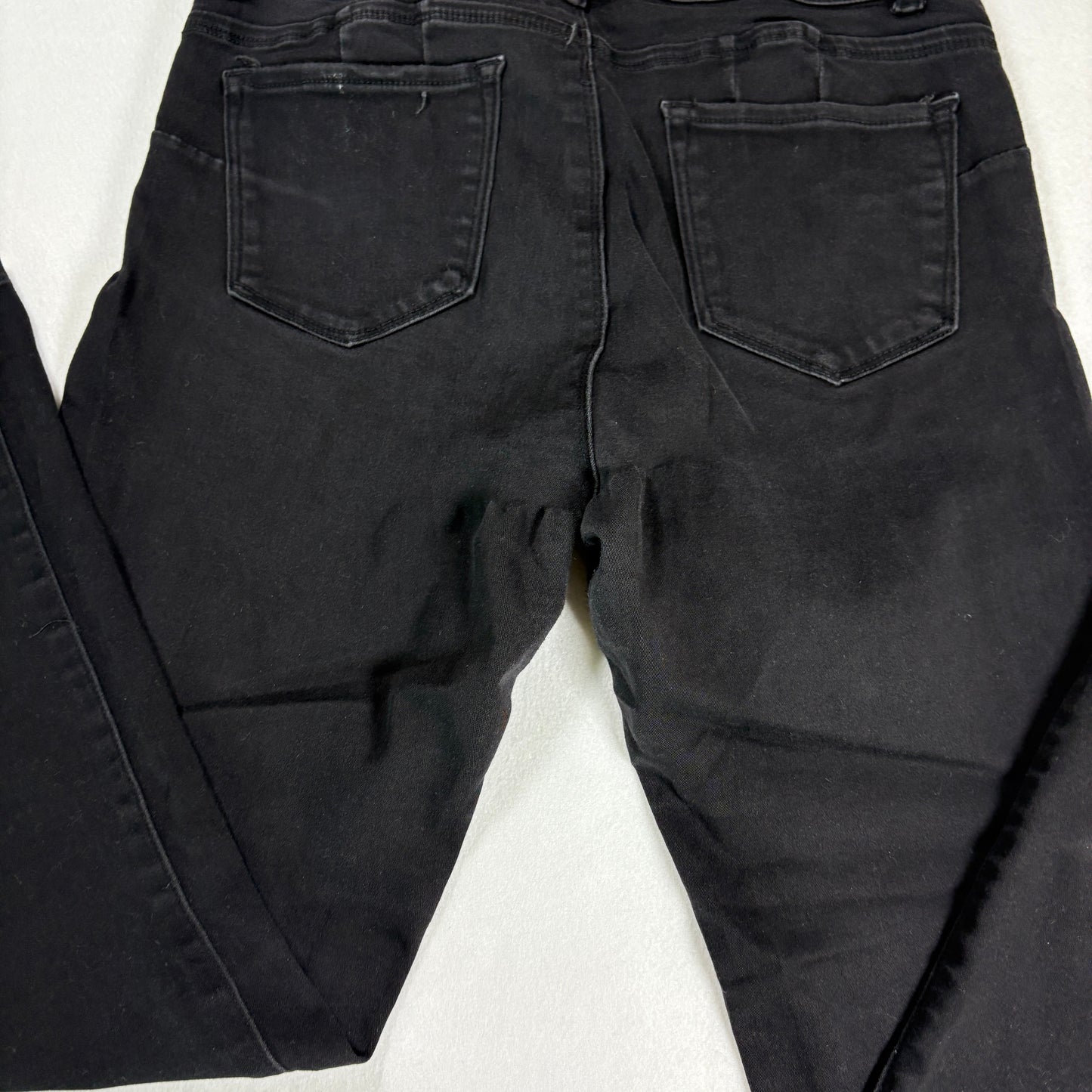 Blue Savin Womens Jeans Sz 13/31 Black High Rise Skinny Stretch Denim Y2K Vintage