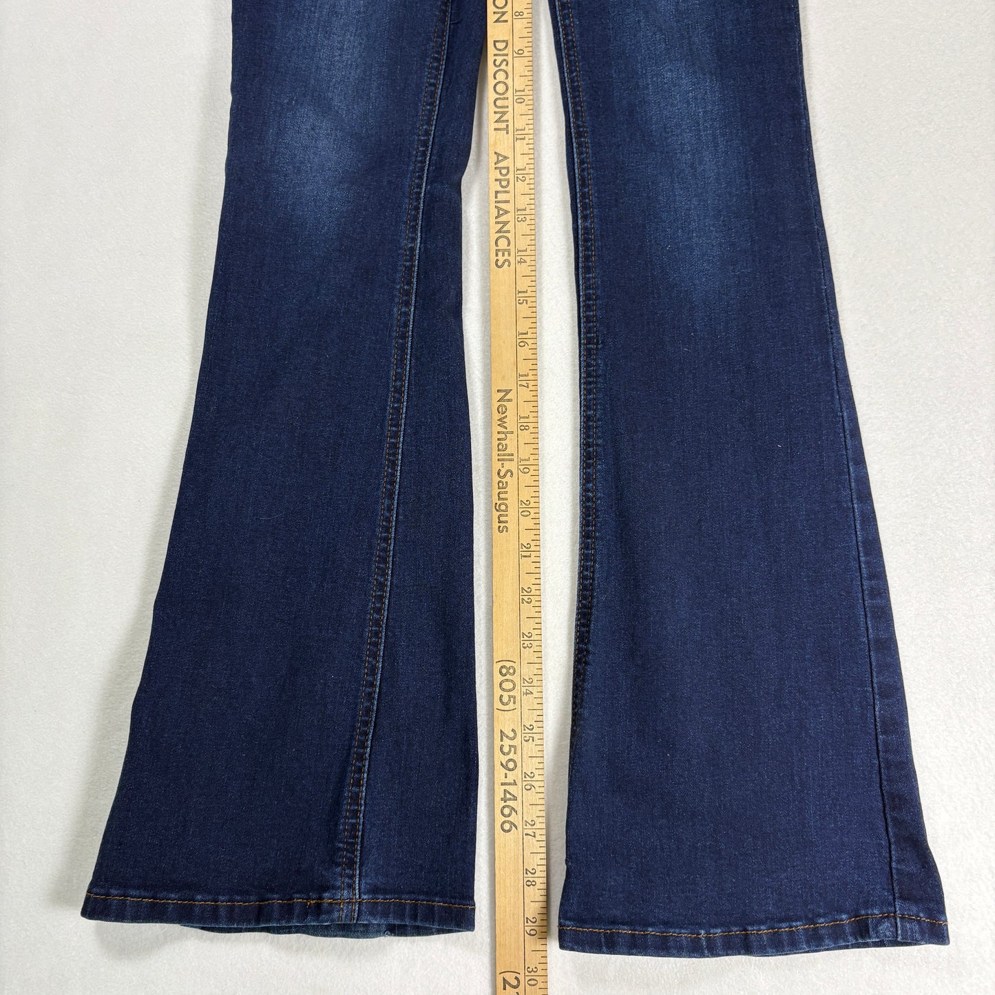 Enjean Womens Jeans Sz 0/24 Dark Wash High Rise Skinny Stretch Denim Y2K Slim