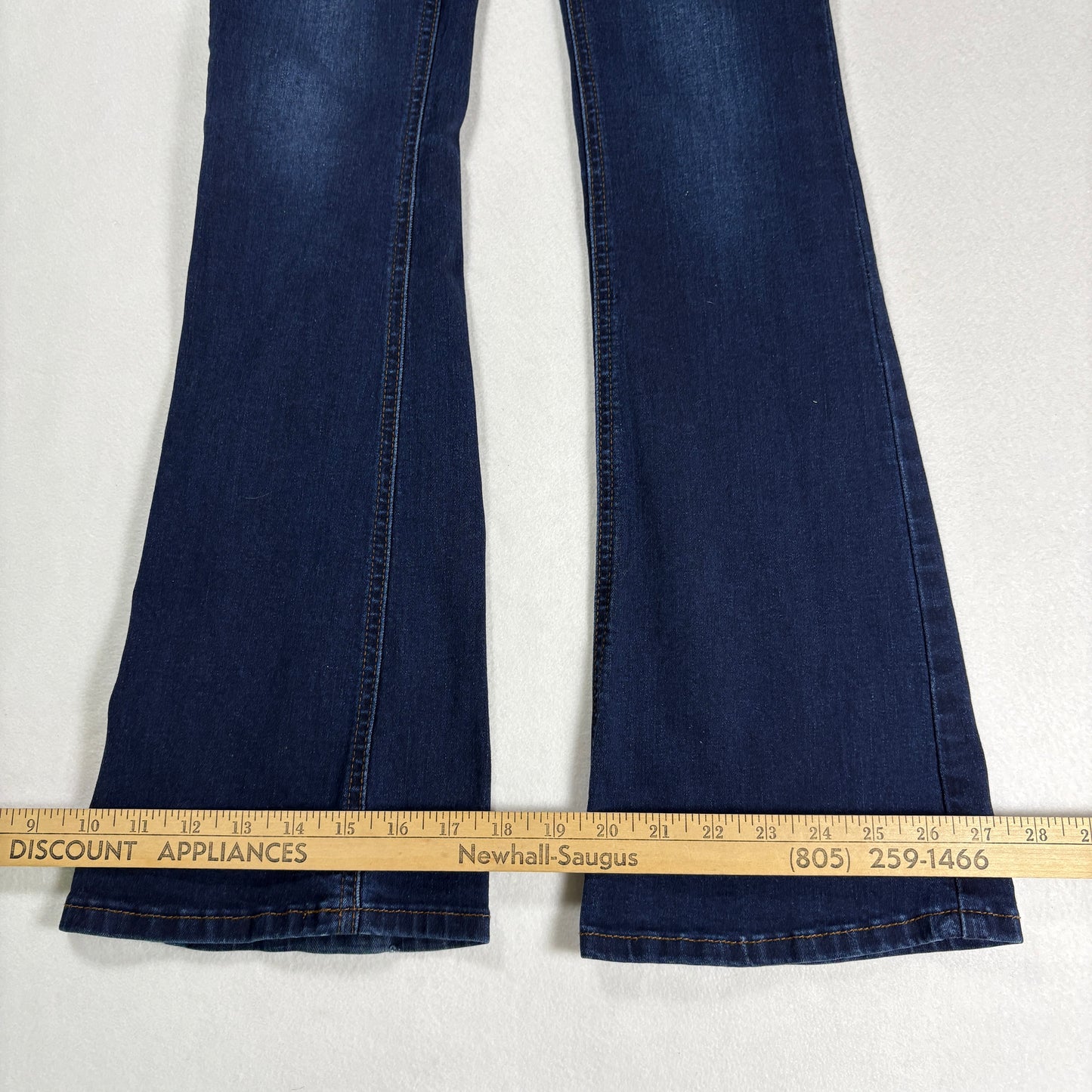 Enjean Womens Jeans Sz 0/24 Dark Wash High Rise Skinny Stretch Denim Y2K Slim