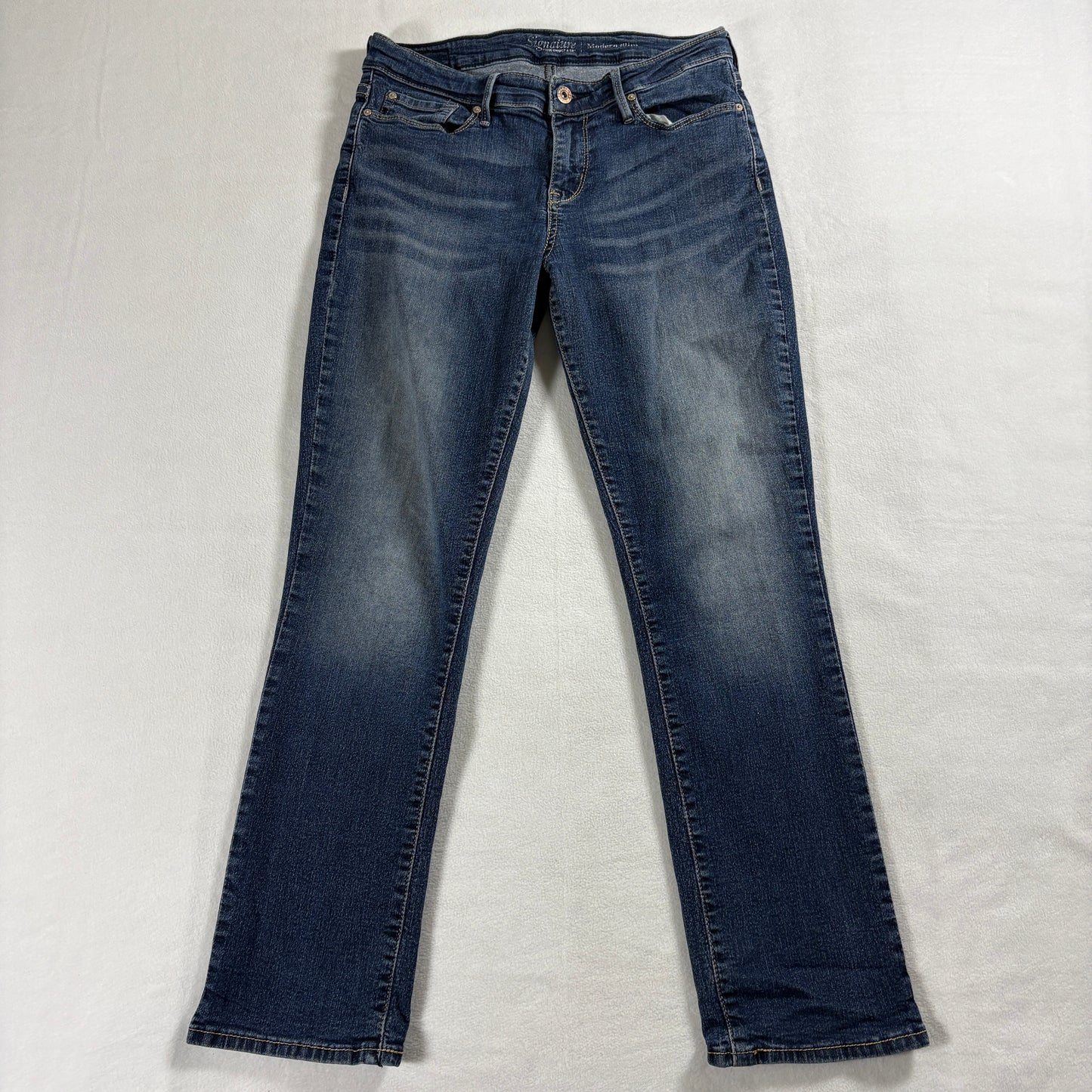 Levis Signature Modern Slim 8M W29 L32 Bootcut Blue Stretch Jeans