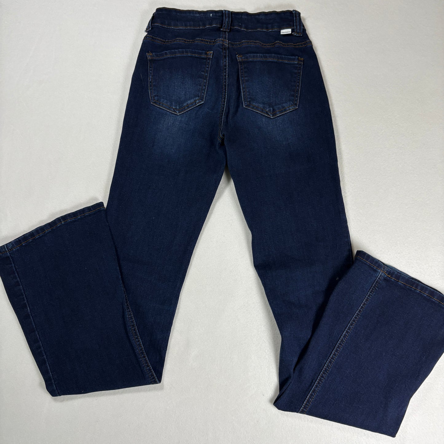 Enjean Womens Jeans Sz 0/24 Dark Wash High Rise Skinny Stretch Denim Y2K Slim