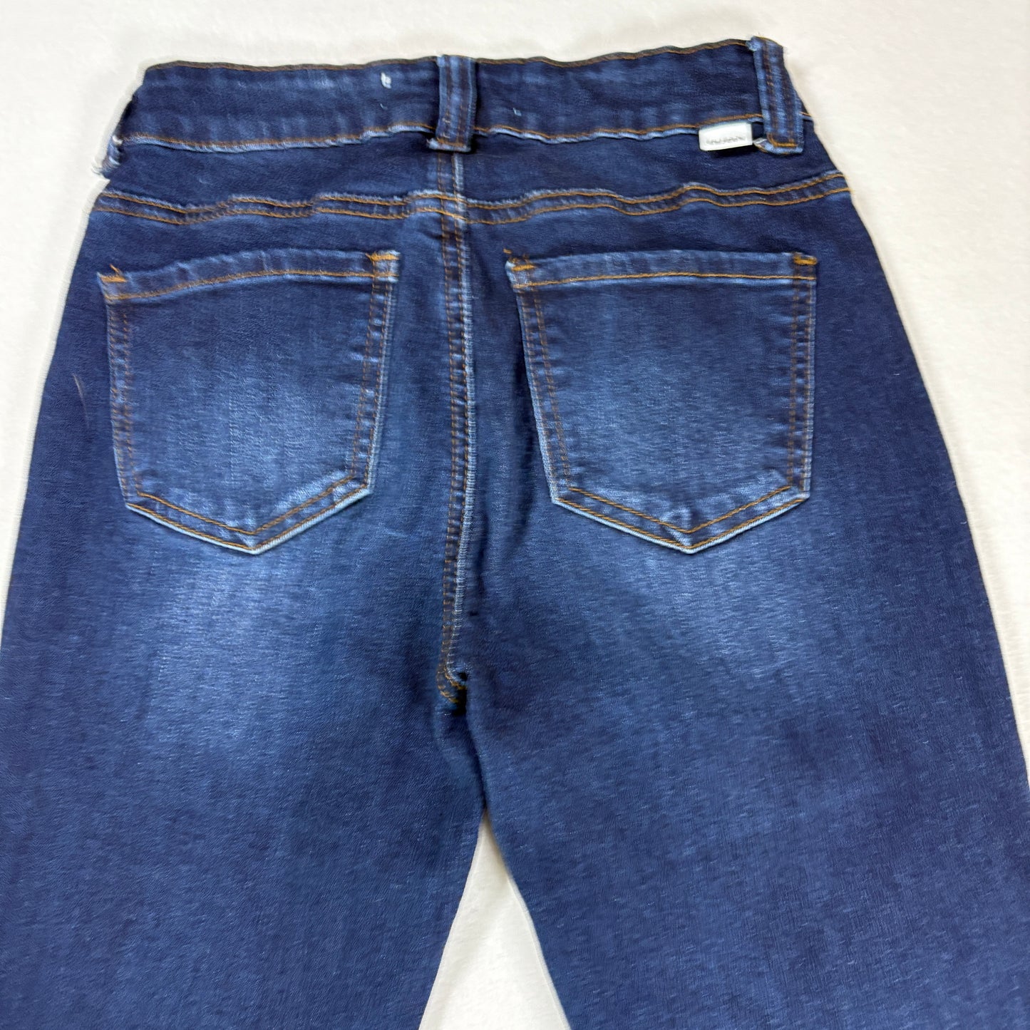 Enjean Womens Jeans Sz 0/24 Dark Wash High Rise Skinny Stretch Denim Y2K Slim