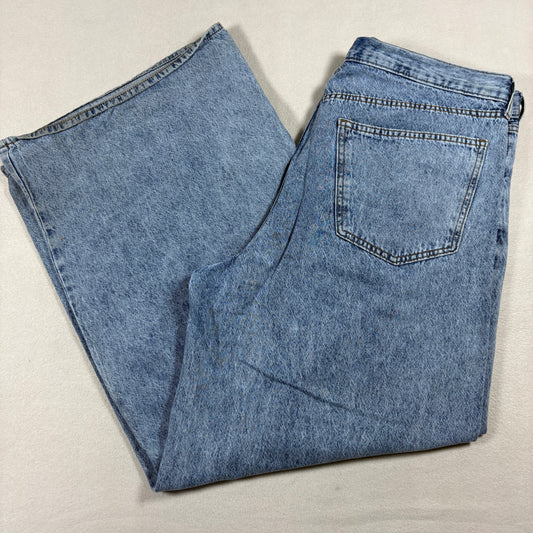 Universal Thread Womens 14 Super Wide Leg Jeans Blue Denim 90s Y2K Baggy Vintage