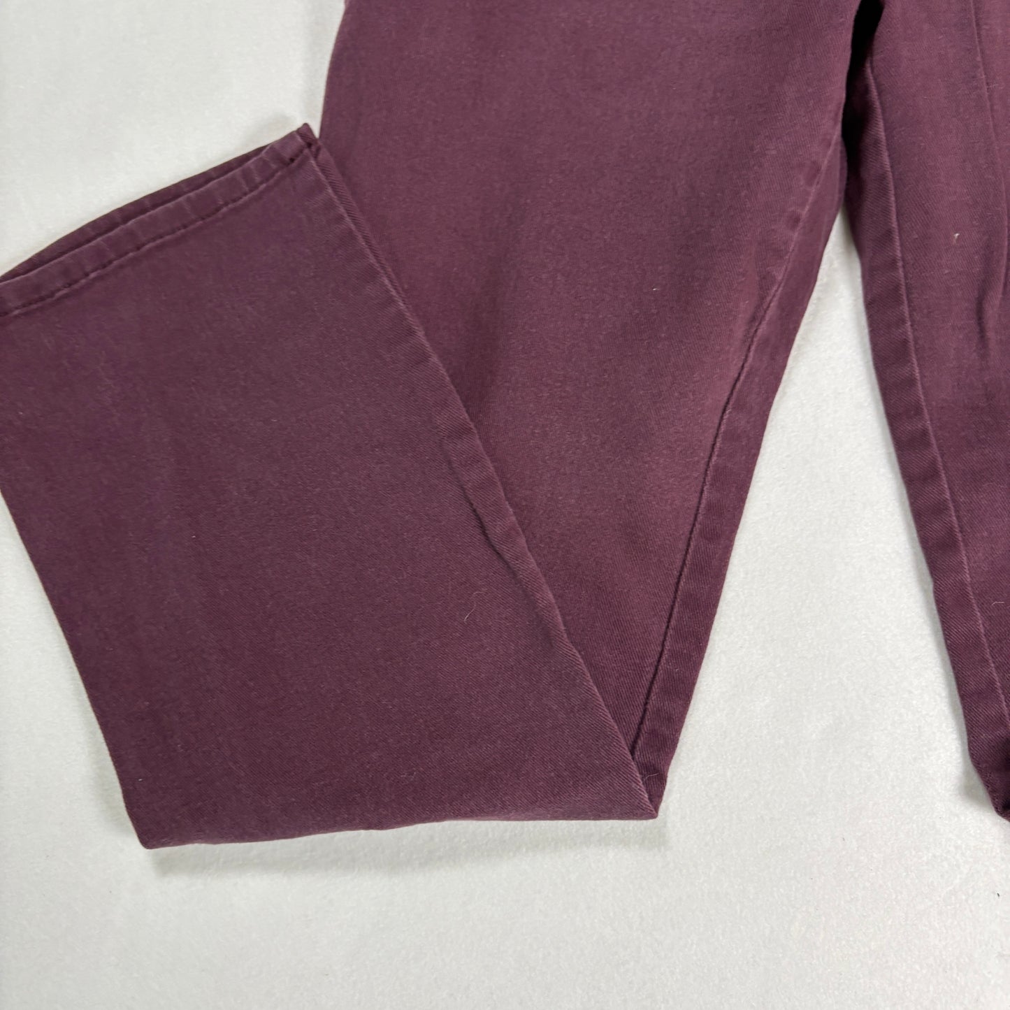 Gloria Vanderbilt Womens Jeans Sz 14 Burgundy Amanda High Rise Straight Plus Y2K