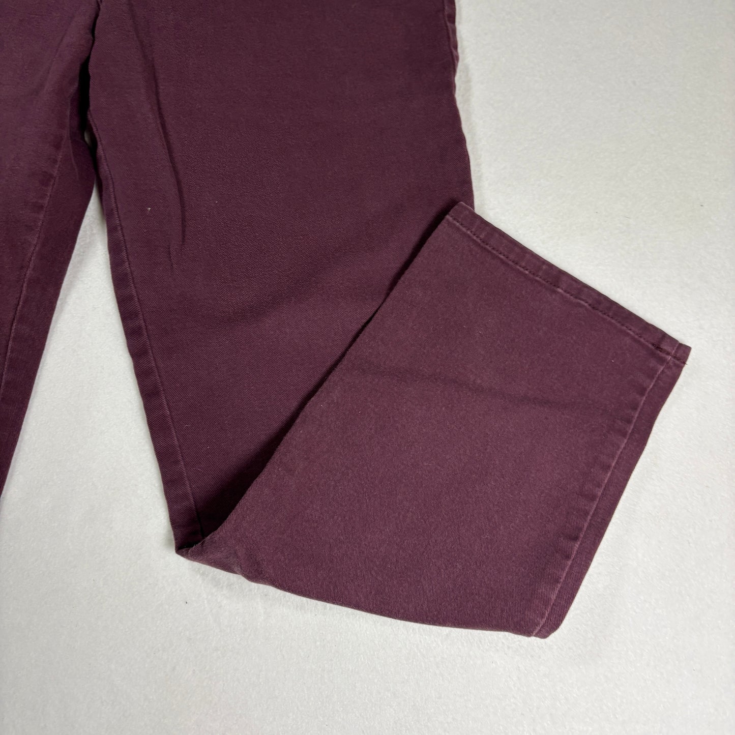 Gloria Vanderbilt Womens Jeans Sz 14 Burgundy Amanda High Rise Straight Plus Y2K