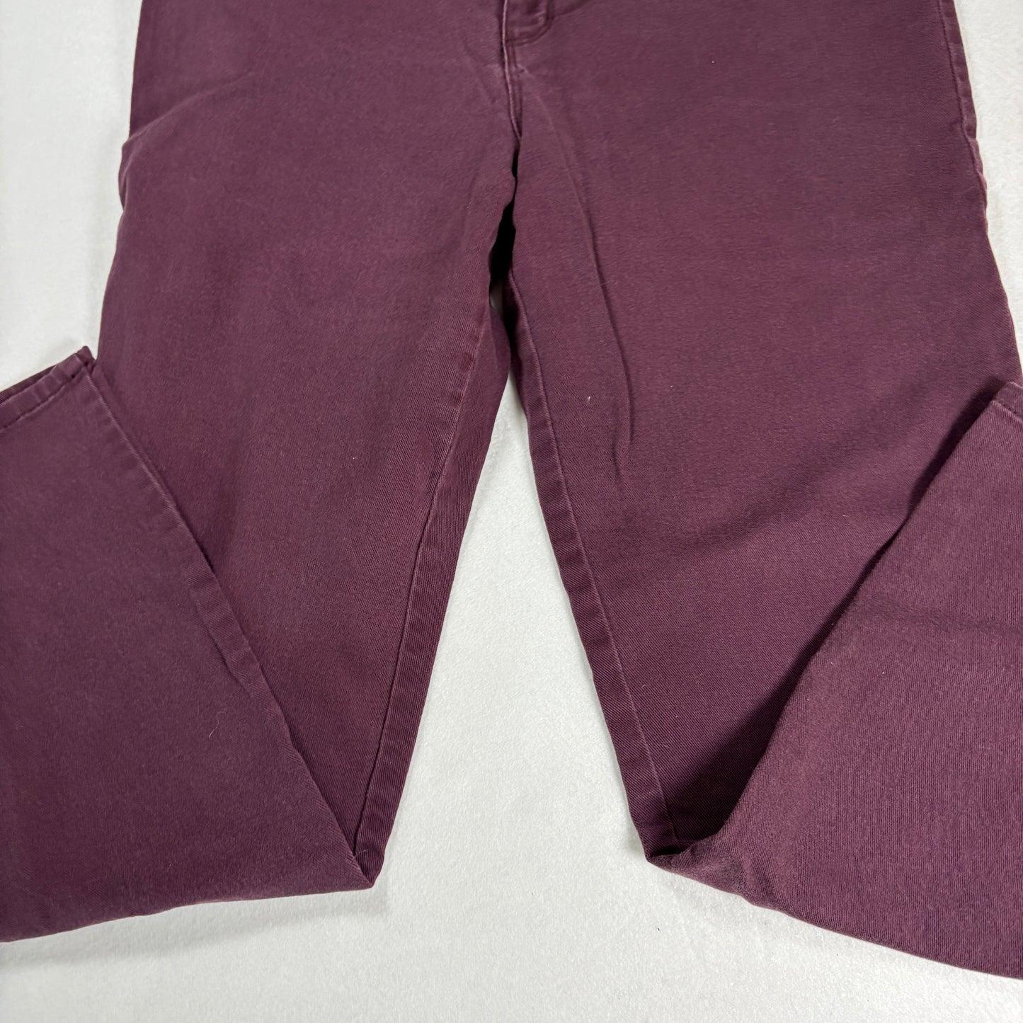 Gloria Vanderbilt Womens Jeans Sz 14 Burgundy Amanda High Rise Straight Plus Y2K