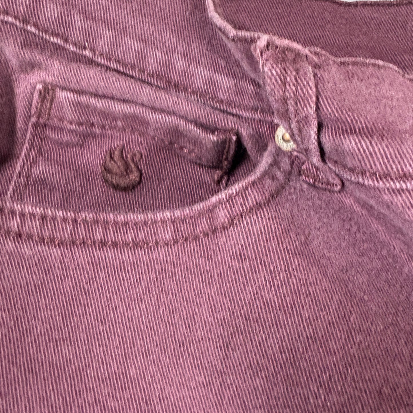 Gloria Vanderbilt Womens Jeans Sz 14 Burgundy Amanda High Rise Straight Plus Y2K