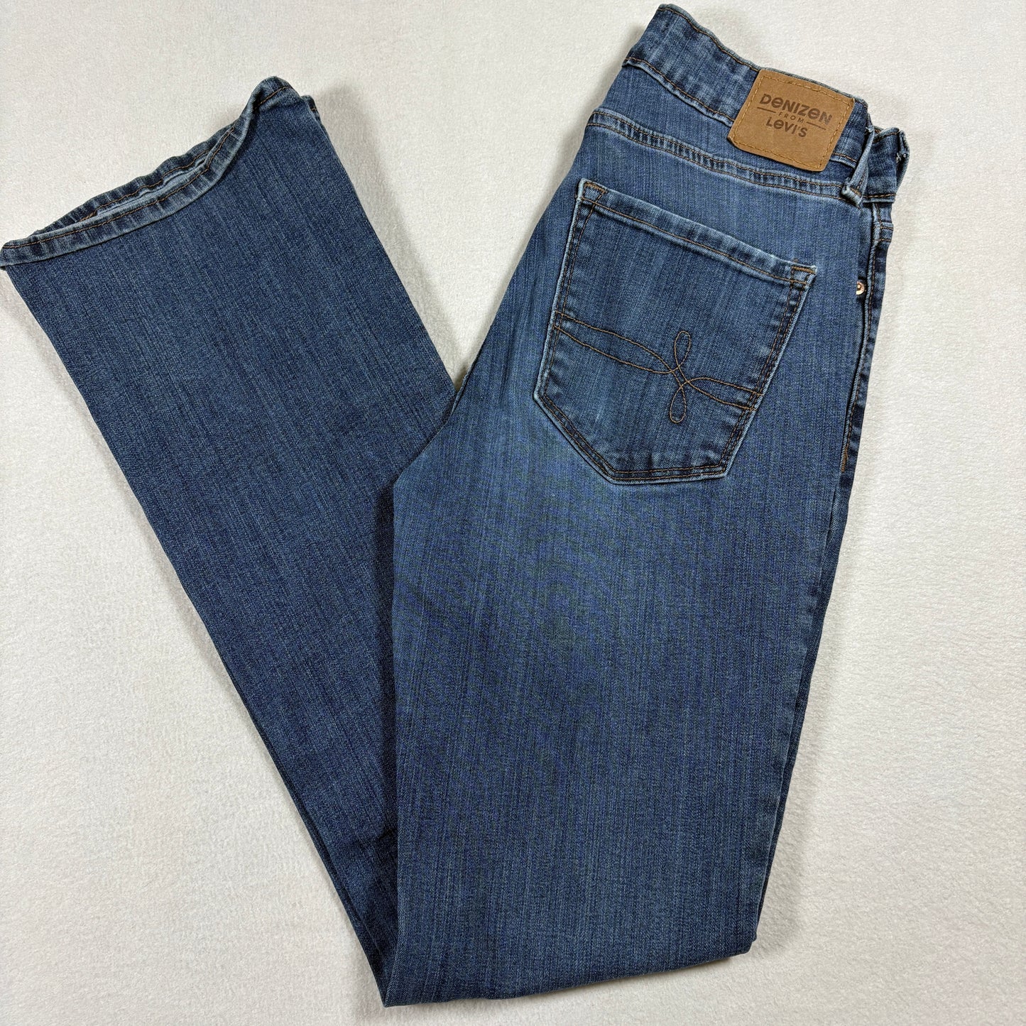 Denizen From Levis Womens Mid Rise Bootcut Jeans Size 4M W27 L32 Blue Denim