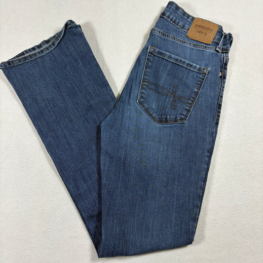 Denizen From Levis Womens Mid Rise Bootcut Jeans Size 4M W27 L32 Blue Denim