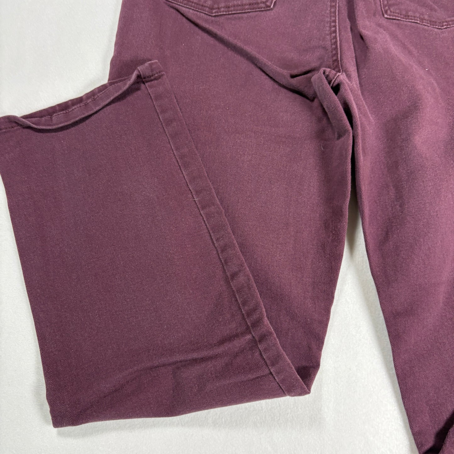 Gloria Vanderbilt Womens Jeans Sz 14 Burgundy Amanda High Rise Straight Plus Y2K
