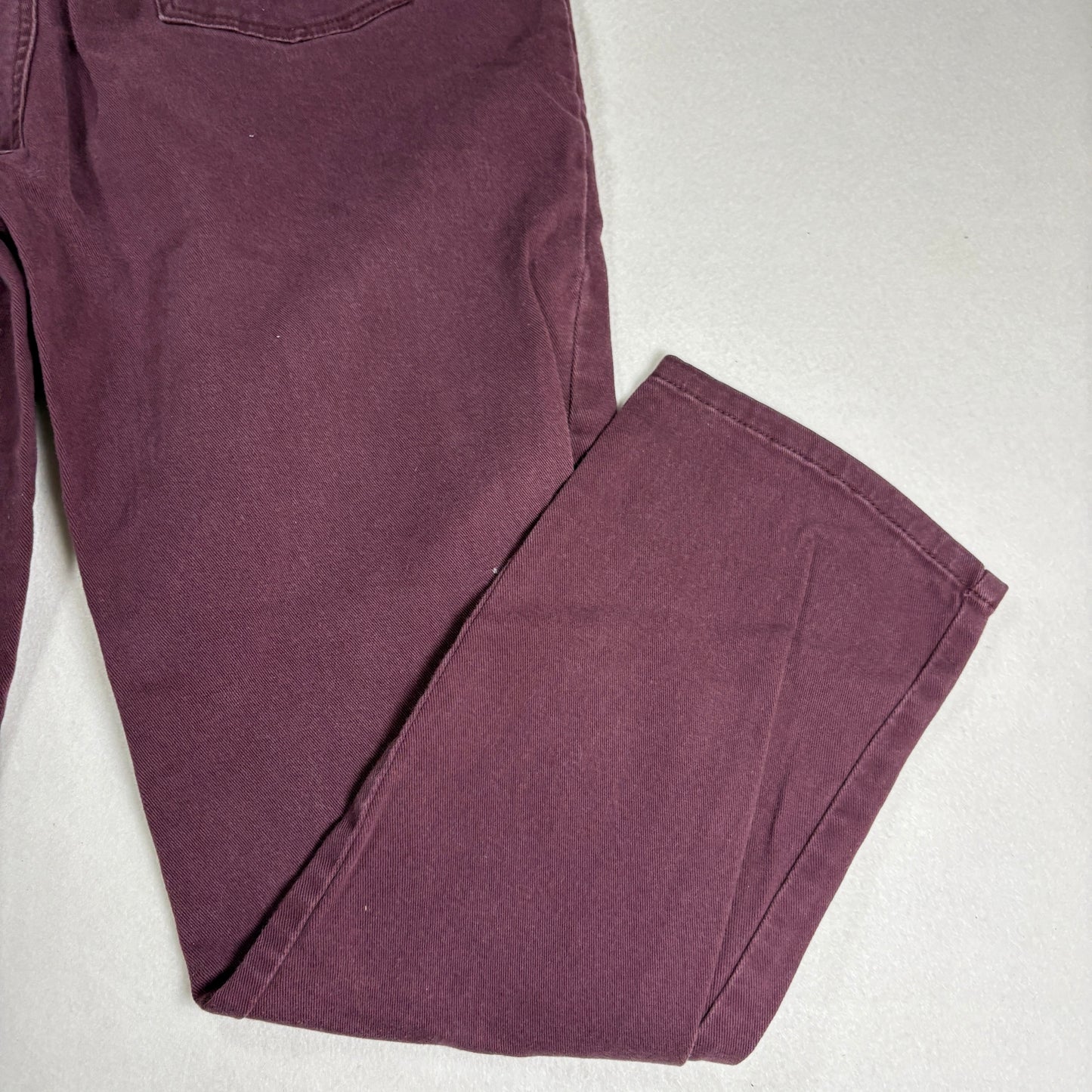 Gloria Vanderbilt Womens Jeans Sz 14 Burgundy Amanda High Rise Straight Plus Y2K