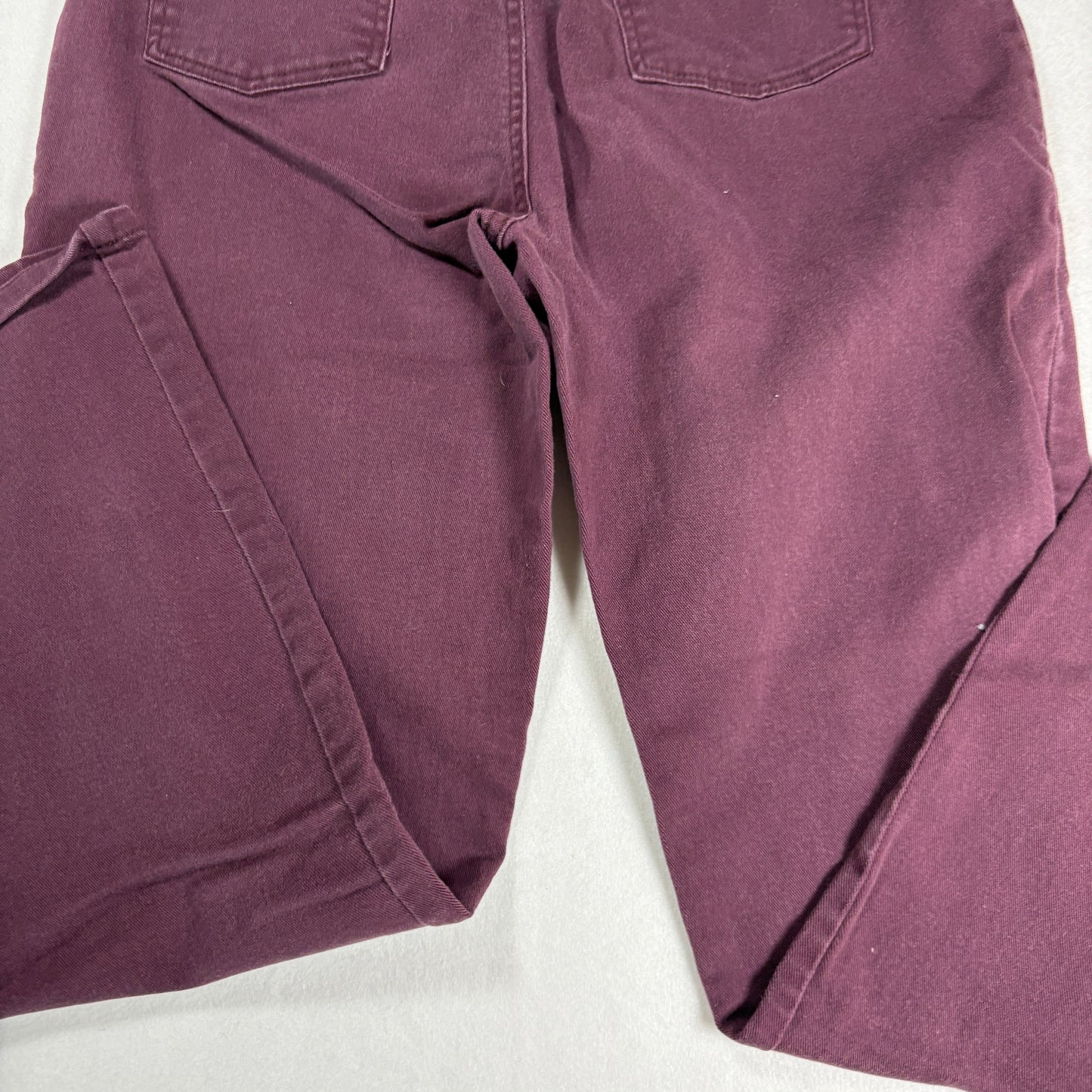 Gloria Vanderbilt Womens Jeans Sz 14 Burgundy Amanda High Rise Straight Plus Y2K
