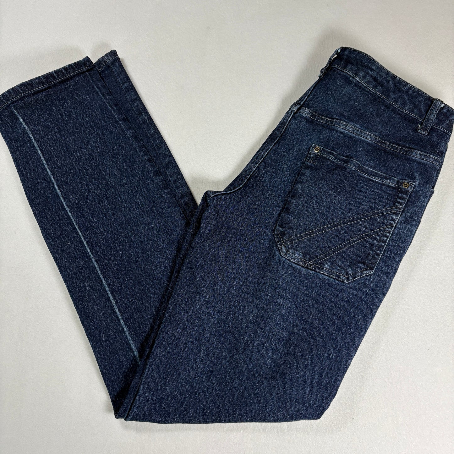 Apparel Collection Mens Jeans Sz 34 Blue Dark Wash Relaxed Straight Denim Y2K VTG