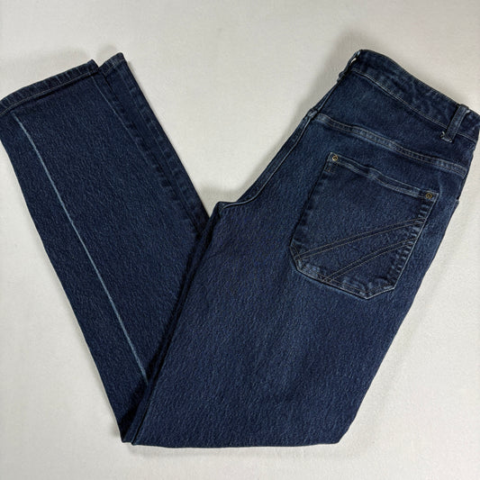 Apparel Collection Mens Jeans Sz 34 Blue Dark Wash Relaxed Straight Denim Y2K VTG