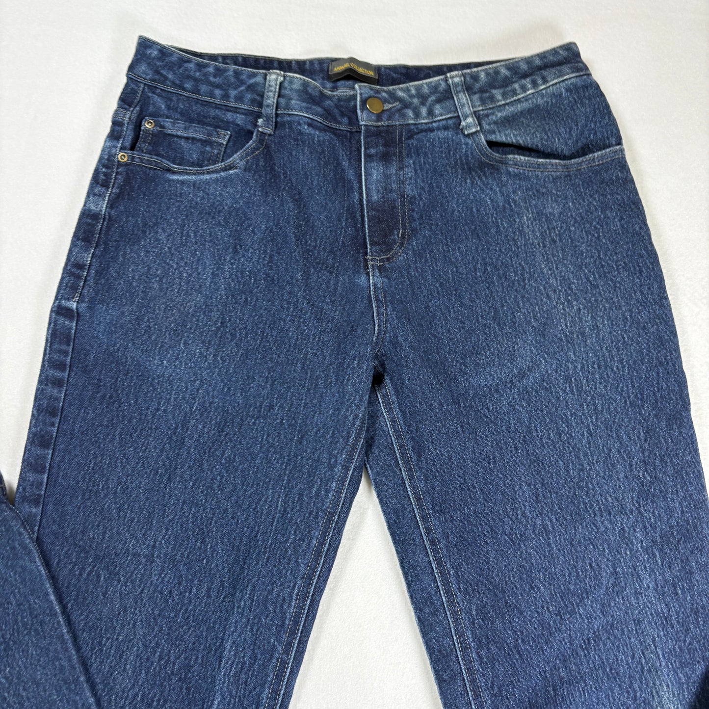 Apparel Collection Mens Jeans Sz 34 Blue Dark Wash Relaxed Straight Denim Y2K VTG