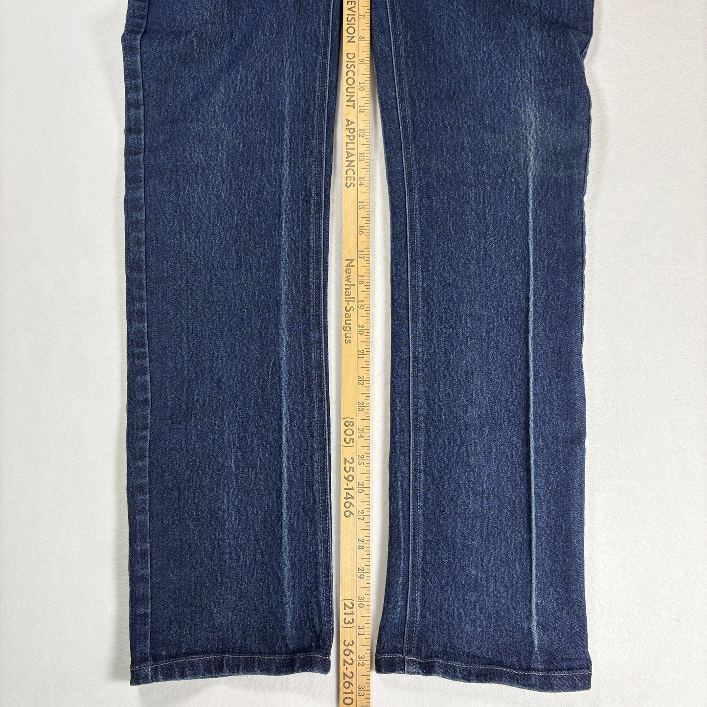 Apparel Collection Mens Jeans Sz 34 Blue Dark Wash Relaxed Straight Denim Y2K VTG