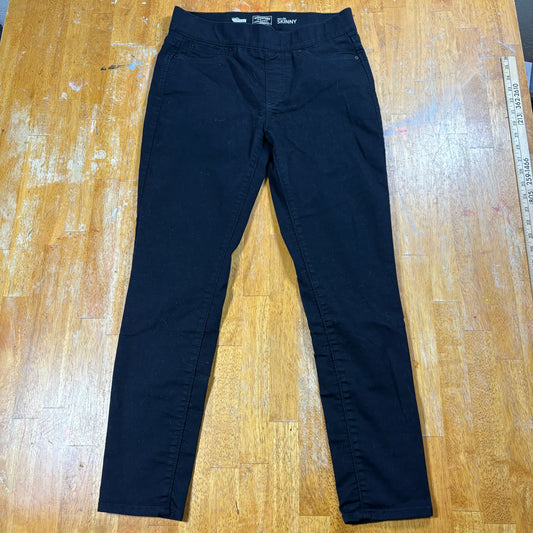 Levi’s Signature Skinny Pants Womens 8M 29x32 Black Stretch Pull On Shaping Fit