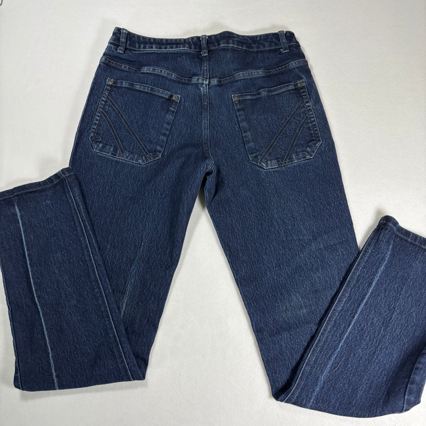 Apparel Collection Mens Jeans Sz 34 Blue Dark Wash Relaxed Straight Denim Y2K VTG