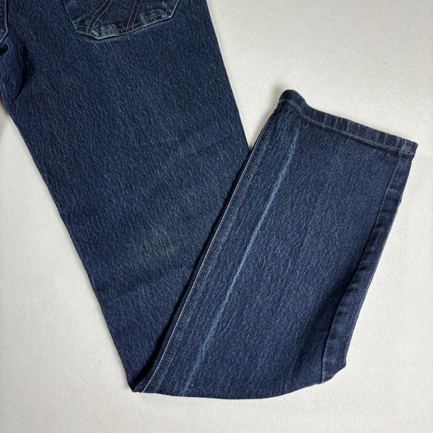 Apparel Collection Mens Jeans Sz 34 Blue Dark Wash Relaxed Straight Denim Y2K VTG