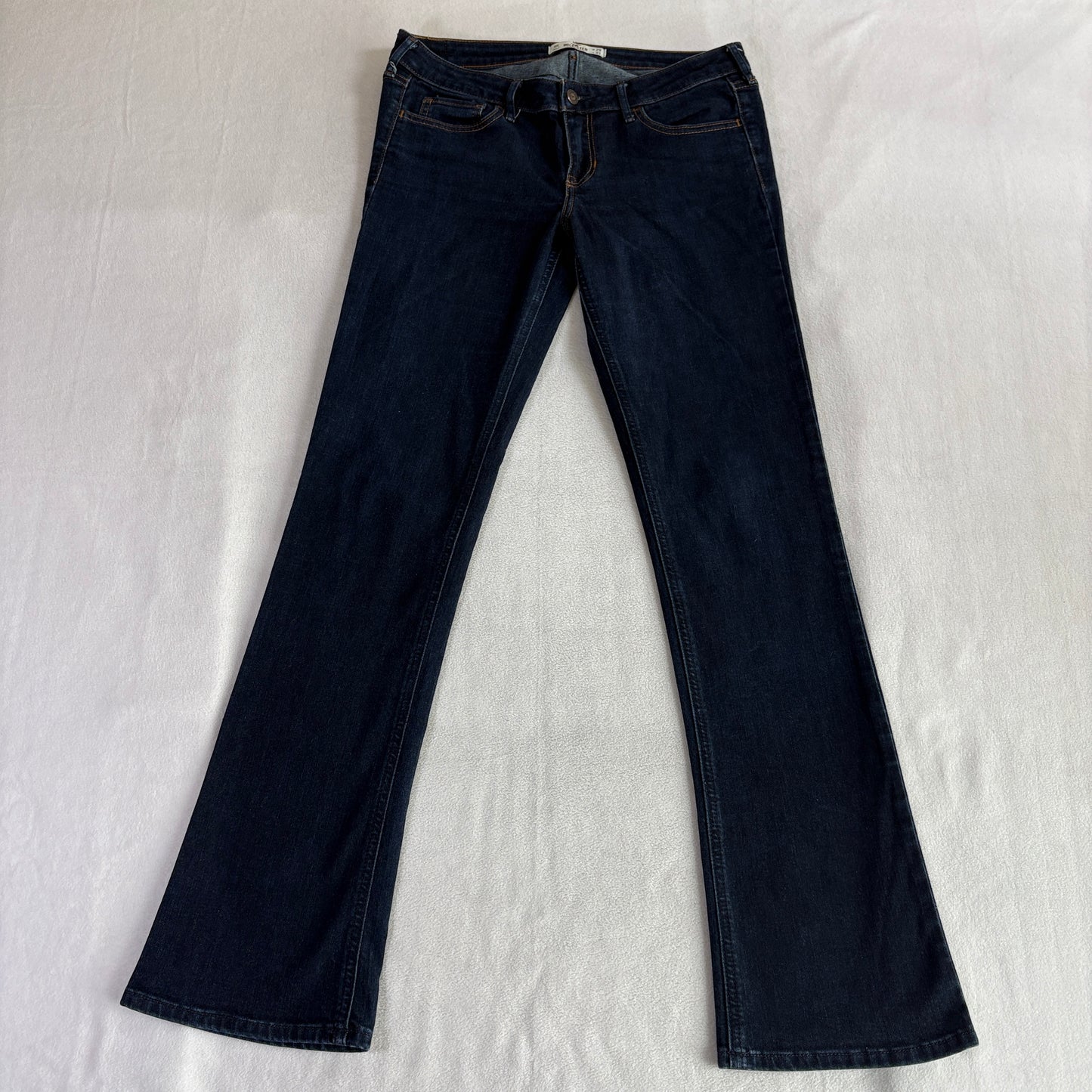 Hollister Flare Bootcut Jeans W29 L33 Fits Like 31X32 Dark Wash Stretch Denim