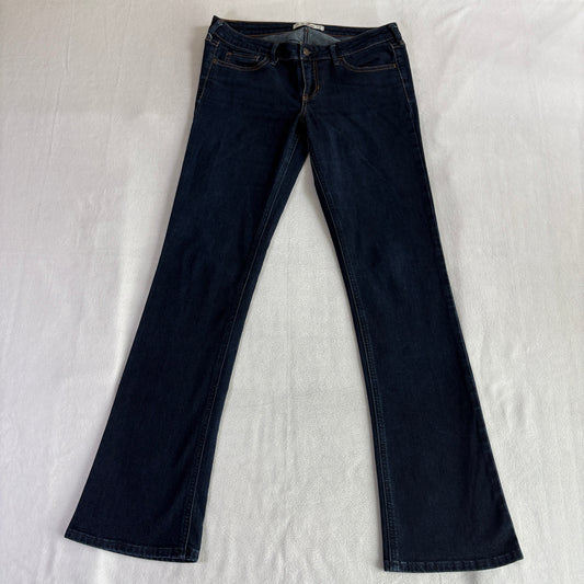 Hollister Flare Bootcut Jeans W29 L33 Fits Like 31X32 Dark Wash Stretch Denim