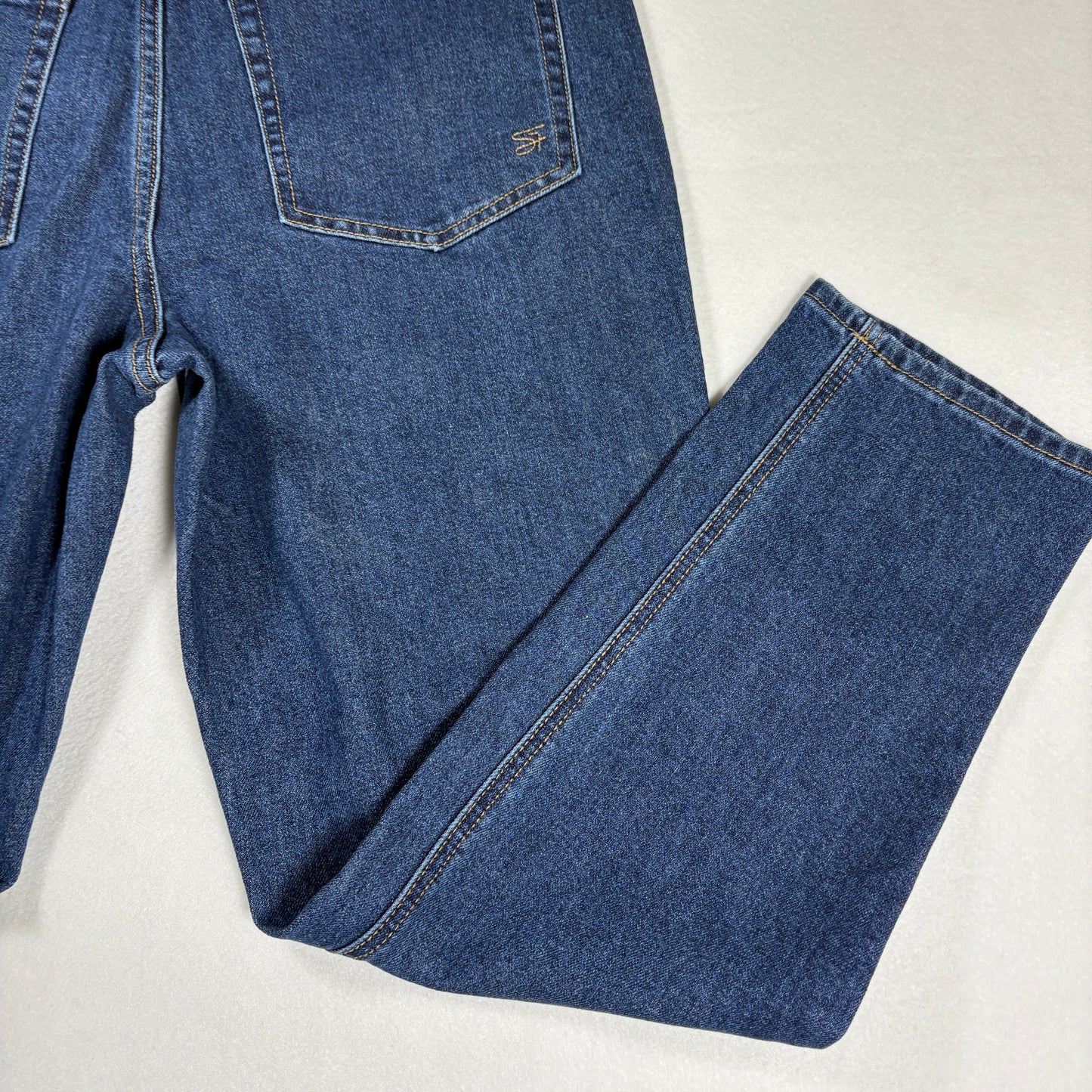 Seven7 Womens Jeans Sz 12 Blue Denim Straight Leg Baggy Y2K Vintage Grunge