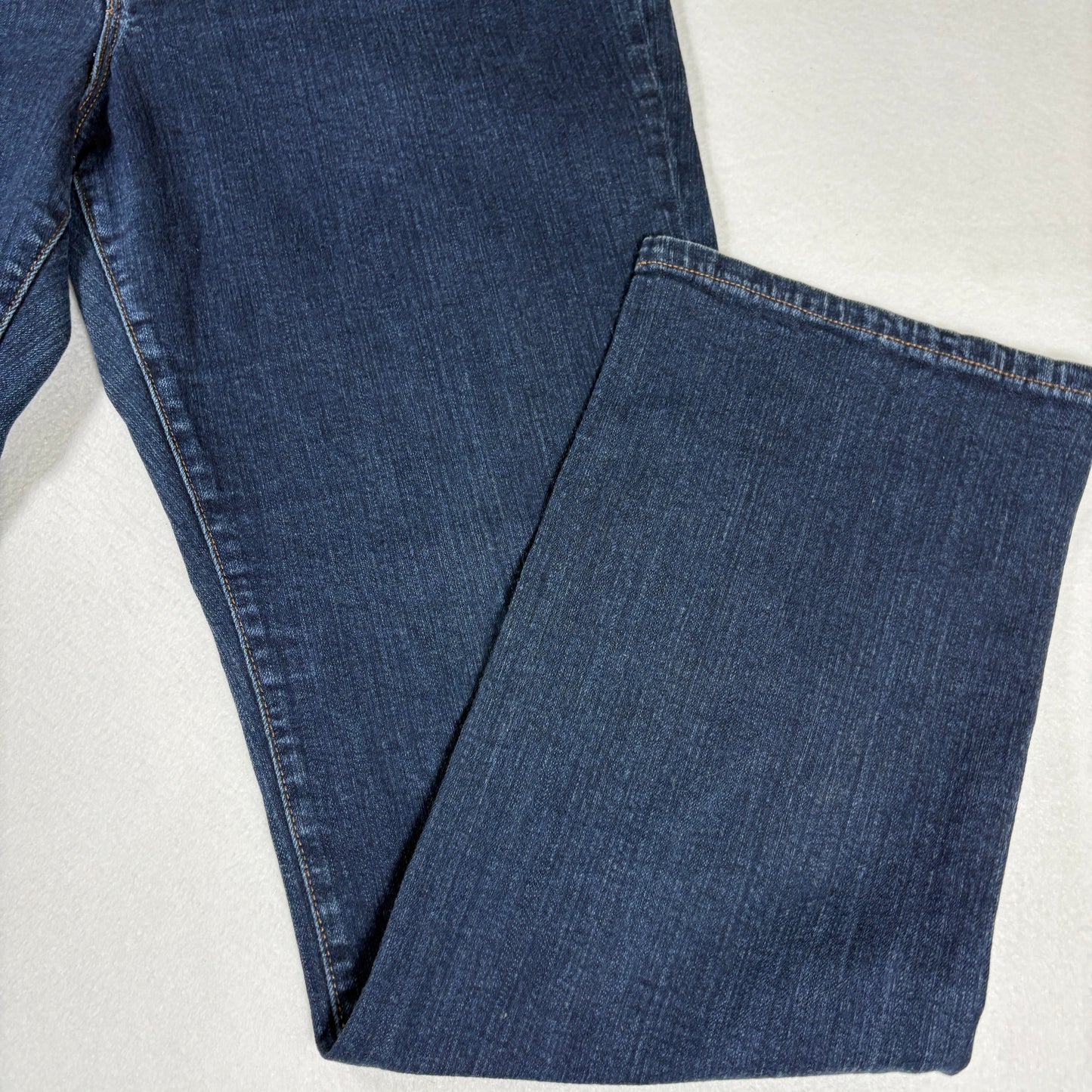 Chaps Womens Jeans Sz 14 Dark Blue Denim Straight Leg Stretch Y2K Vintage