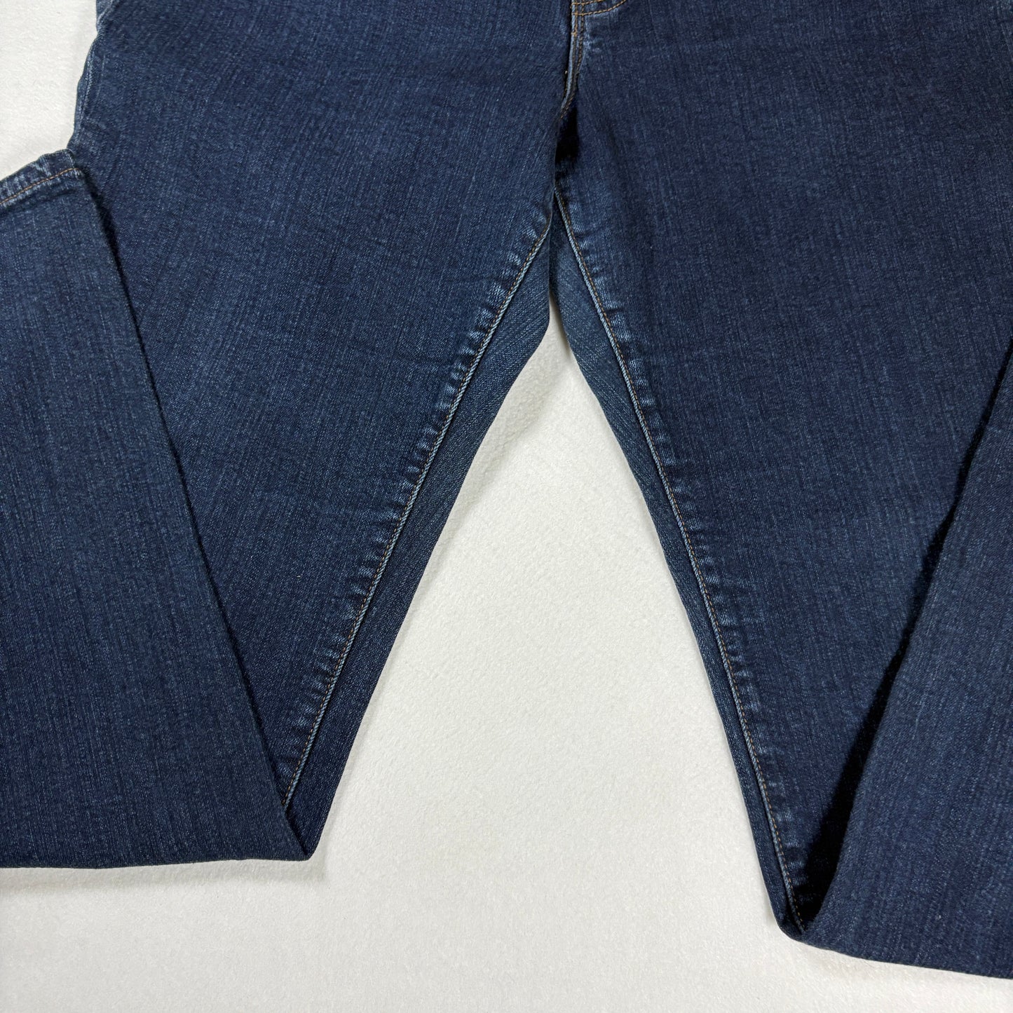 Chaps Womens Jeans Sz 14 Dark Blue Denim Straight Leg Stretch Y2K Vintage
