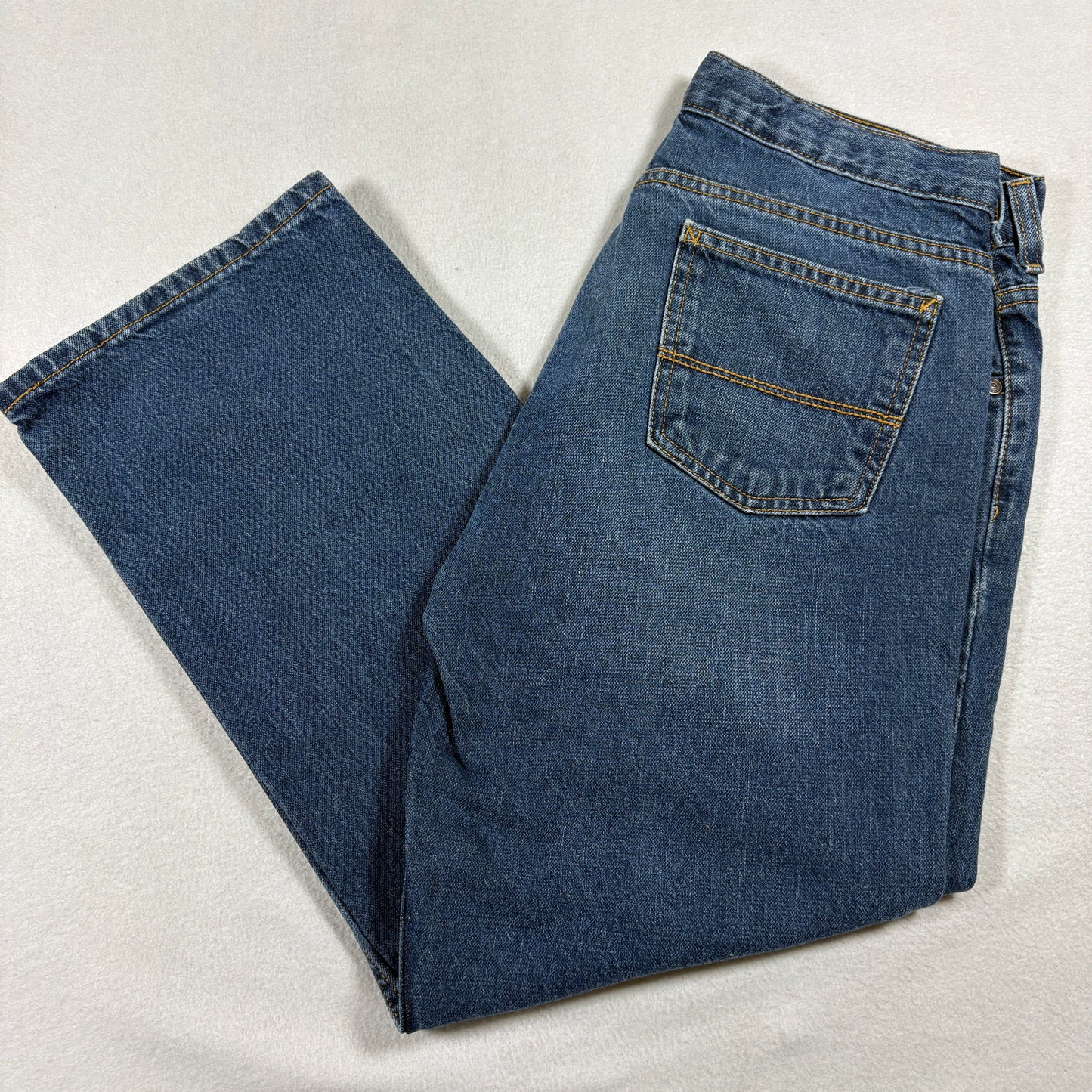 Arizona Jeans Co Boys Size 12 Husky Relaxed Straight Blue Denim Jeans Classic