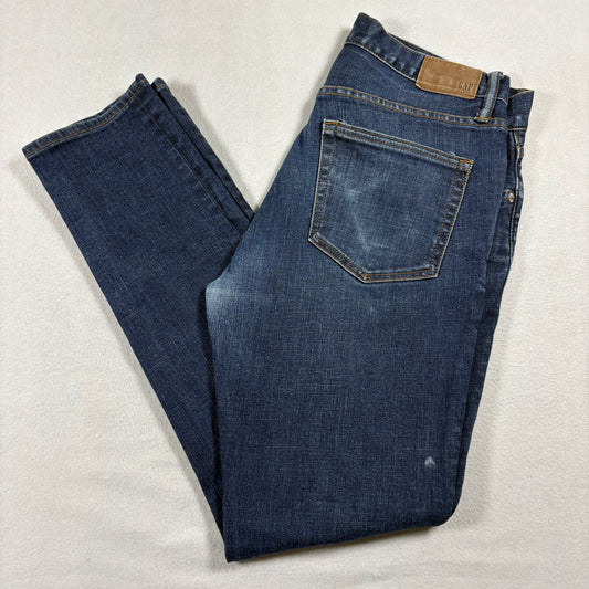 GAP Mens Skinny Jeans Size 30x30 Blue Denim Stretch Y2K Slim Fit Classic Wash