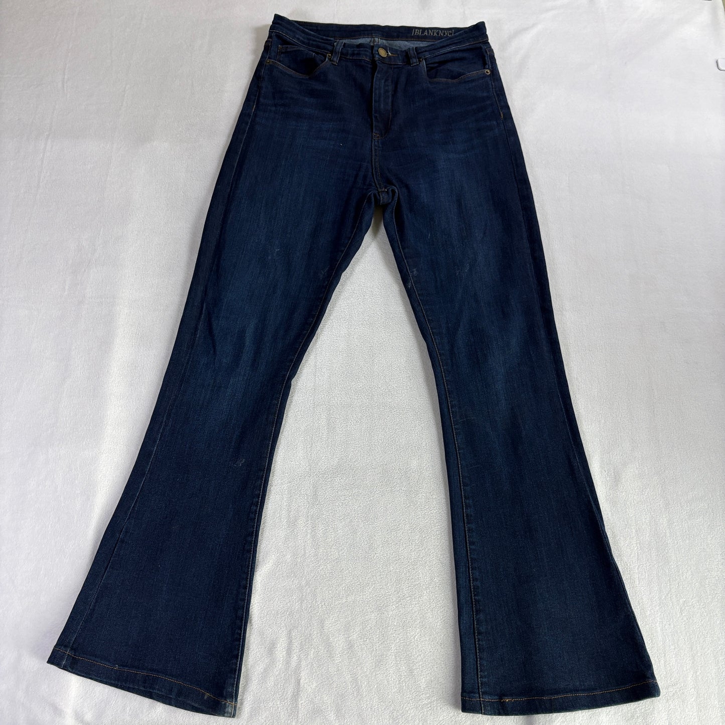 Flare Bootcut Stretch Jeans BlankNYC 31 Fits Like 30X30 Dark Wash Y2K Denim