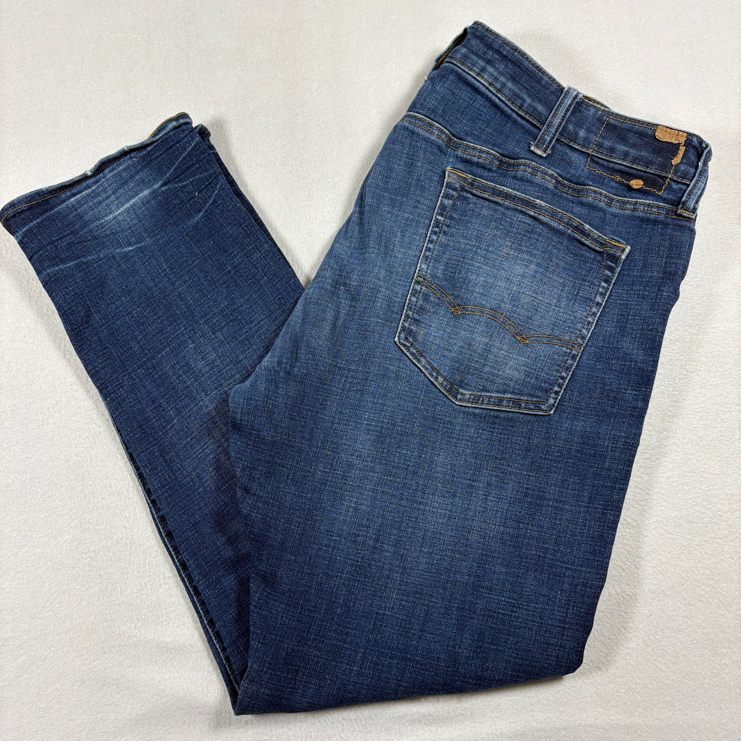 American Eagle Mens 40x30 Next Level Flex Jeans Blue Distressed Denim Grunge